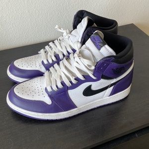 Court purple Jordan 1’s